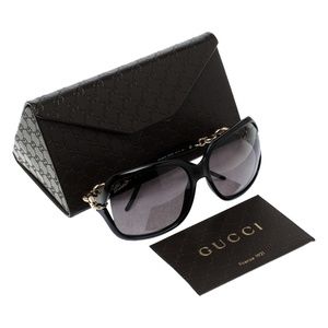 Gucci Black GG 3584/S Chain Link Oversized Sunglasses